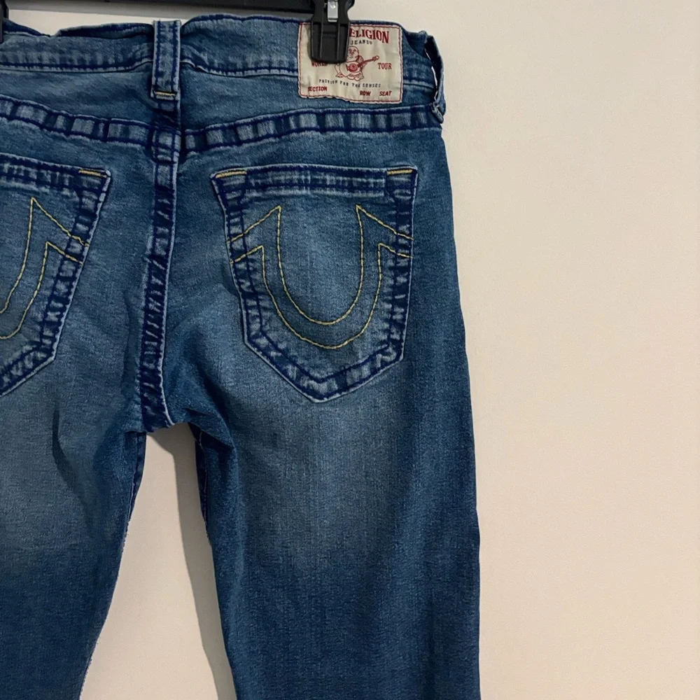 True Religion Size 33 Men’s RICKY STRAIGHT JEAN Blue Denim Jeans